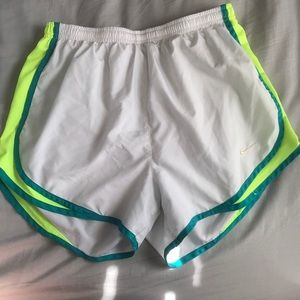 White Nike shorts